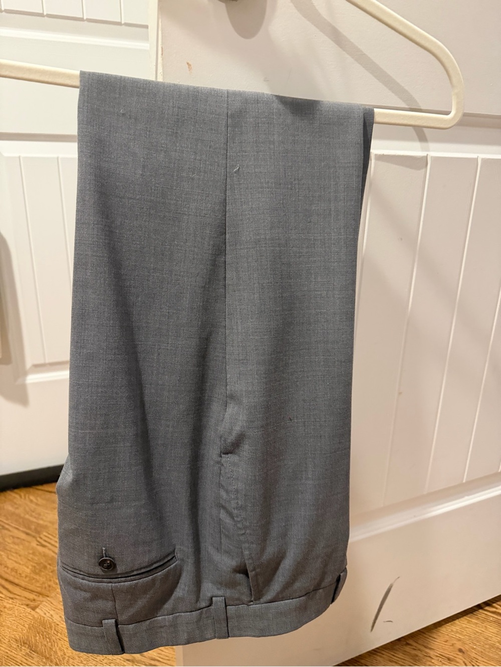 Lands' End Men's Gray Dress Trousers